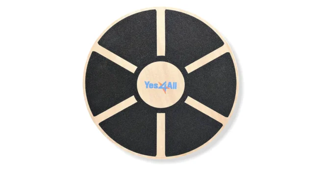 Simple classic yes4all wooden wobble balance board