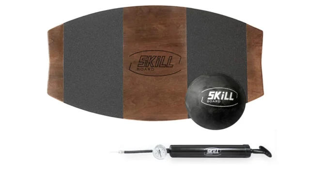 Skill board with their pump and ball